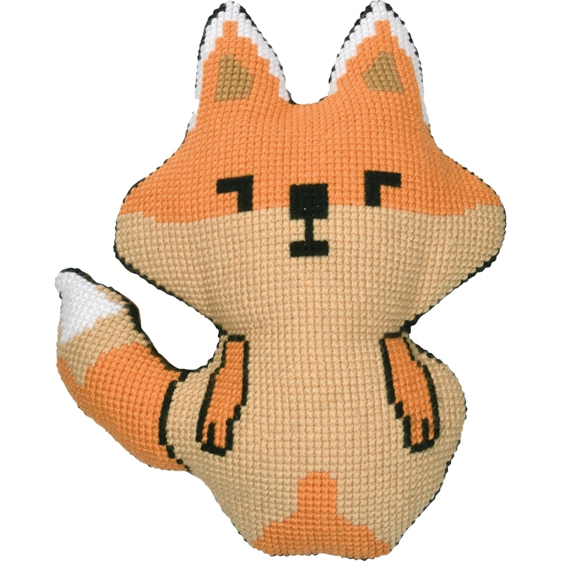 Vervaco Fox Cross Stitch Kit - Decorative Cushion DIY Embroidery