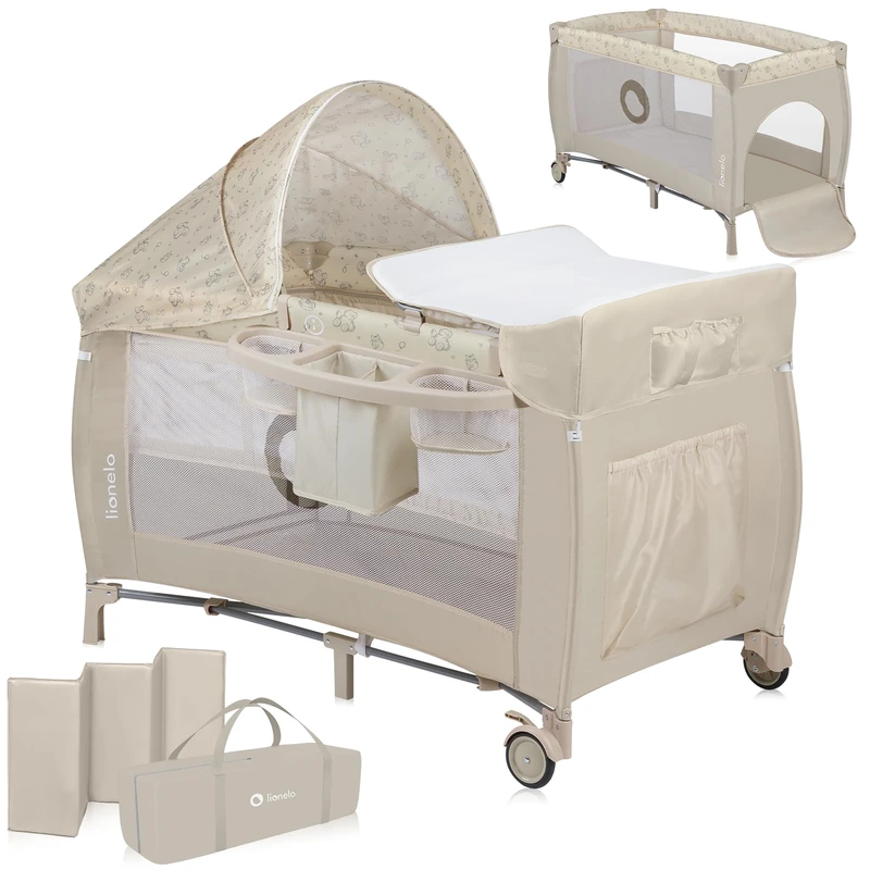 Lionelo Sven Plus 2in1 Travel Cot and Baby Zone - 0-36 Months