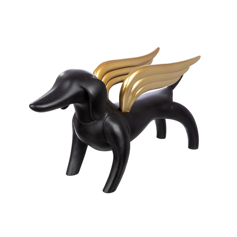 Casablanca modernes Design Decorative Figurine, Resin, Black, Breite 56 cm