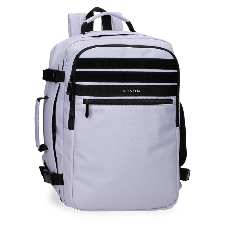 MOVOM Foster Cabin Laptop Backpack Purple 28x40x20cm Polyester 21.6L, Berry, One Size, Laptop Cabin Backpack