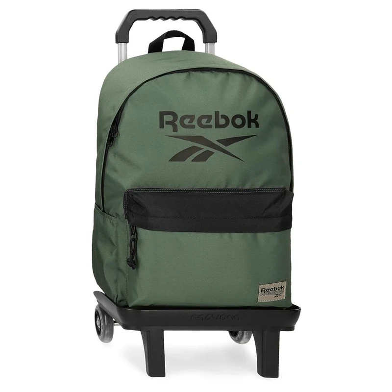 Reebok - Darwin Trolley Backpack for 15.6-inch Laptop, Green, 31 x 45 x 15 cm, Polyester, by Joumma Bags