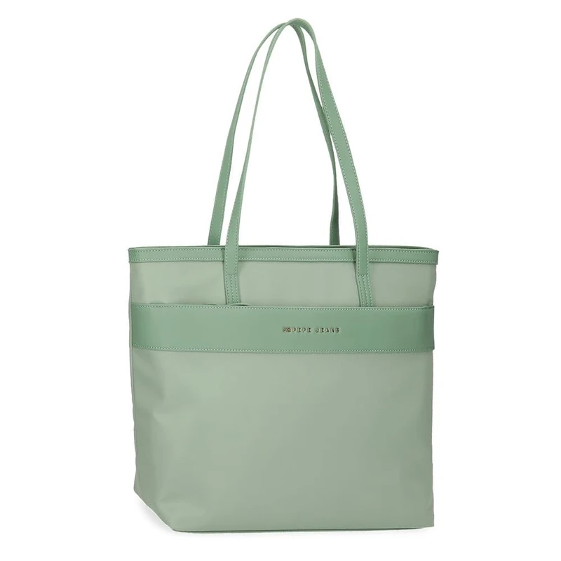 Pepe Jeans Joumma Bags Women's Morgan Bags and Travel Accessories, Beige, Black, Green Faux Leather, Green, One Size, Tote Bag