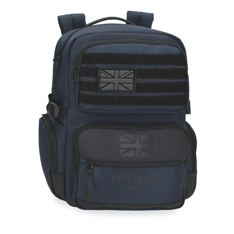 Pepe Jeans Joumma Bags Bromley Rucksacks, Cabin Backpacks, Polyester, Various Sizes, Black, Green, Red, Grey, Polyester, blue, One Size, Computer Backpack