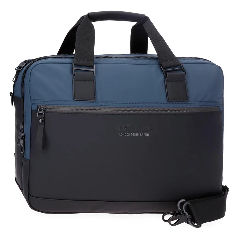 Pepe Jeans Sail up Carteron for Laptop Notebook 15.6 Inch Blue 40x30x11cm Polyester and PU by Joumma Bags, Blue, One Size, Carteron for Laptop