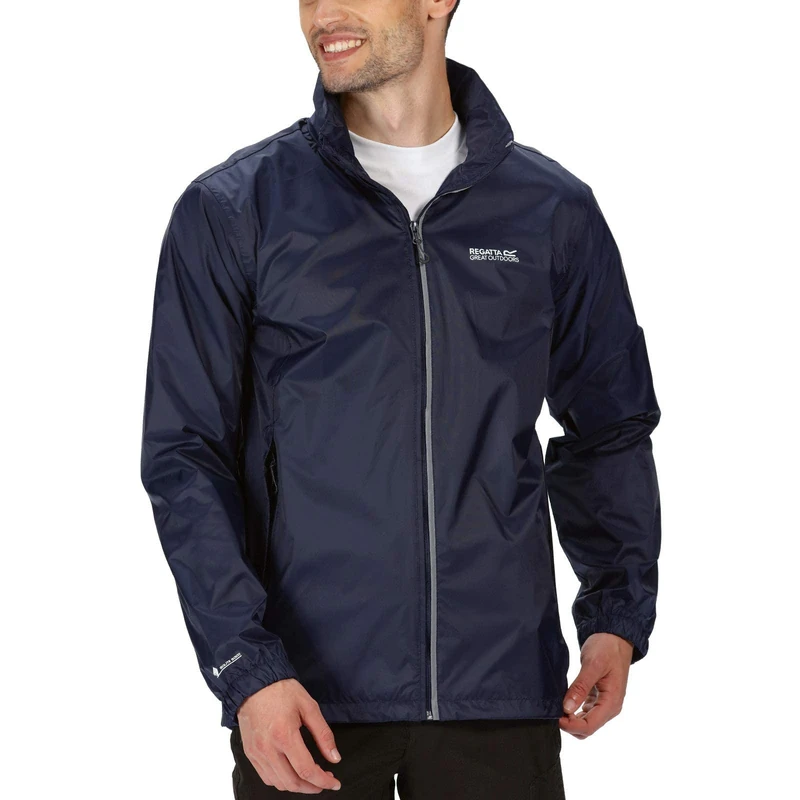 Regatta Mens Lyle IV Waterproof Packaway Jacket Lightweight Breathable Walking Raincoat