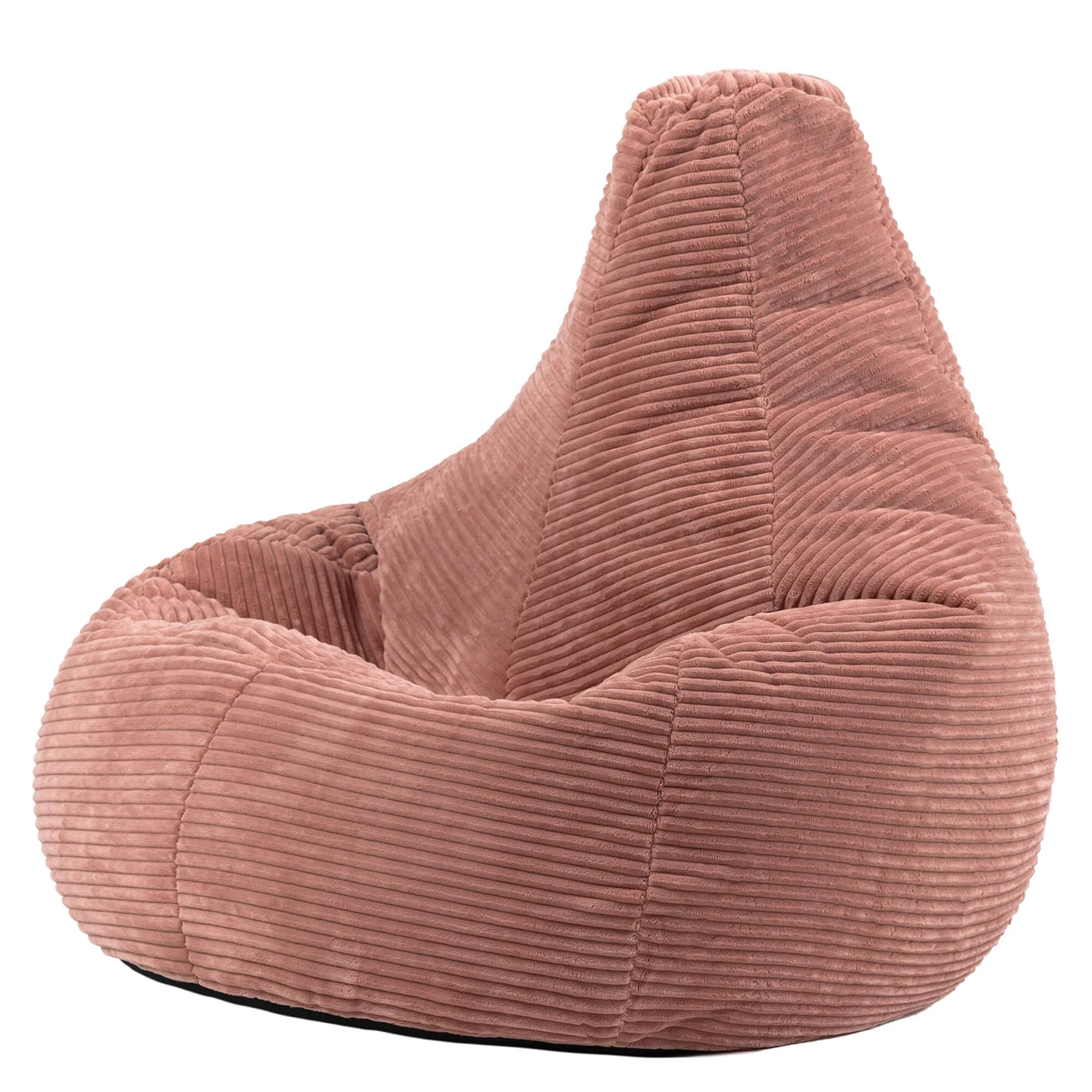 icon Dalton Cord Recliner Bean Bag, Dusk Pink, Large Adult Bean Bag Chair with Filling Included, Comfy Chair, Living Room Furniture, Bedroom Furniture