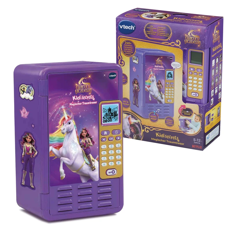 VTech Unicorn Academy Magic Dream Safe with Number Code - Image 1