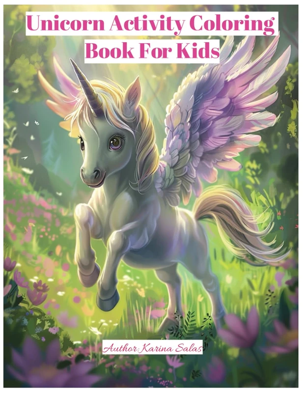 Unicorn Activity Coloring Book For Kids
