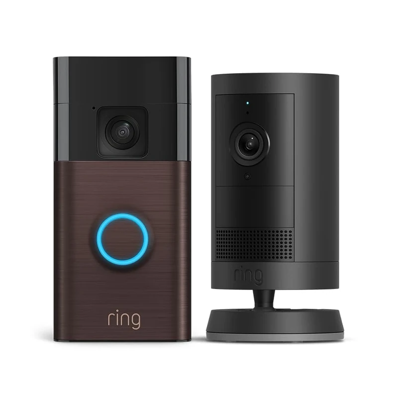 New Ring Outdoor Camera Plus (Battery) + Ring Video Doorbell | 2K with Ring Vision I DIY Wireless Outdoor Security Camera
