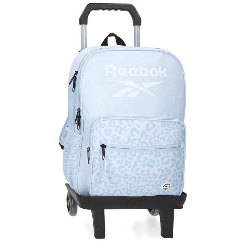 Reebok Maura School Backpack with Trolley, Blue, 30 x 40 x 12 cm, 14.4 L, Polyester by Joumma Bags - Image 1