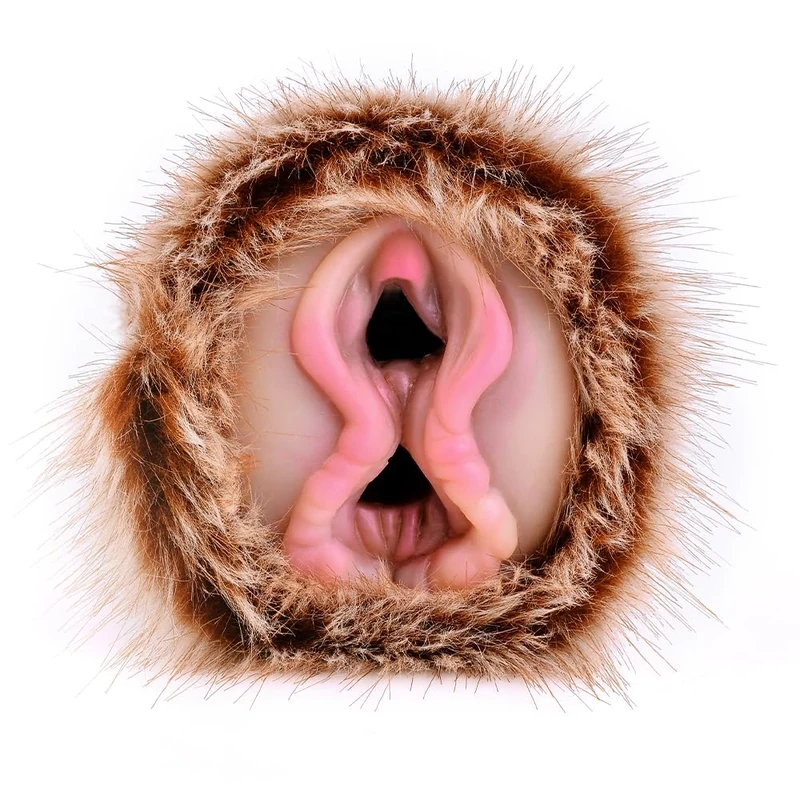 BeHorny Liquid Silicone Masturbator Double Hole Elk Fantasy Male Sex Toy Realistic Pussy