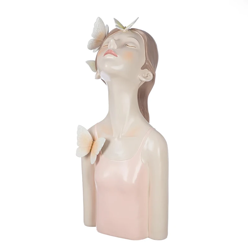 Casablanca modernes Design Decorative Figurine, Resin, Pink, Höhe 60 cm