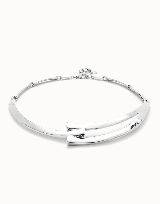 UNO DE 50 Necklace Rigid of Alloy of Metal Plated in Silver of Sterling Mín Longitud: 40