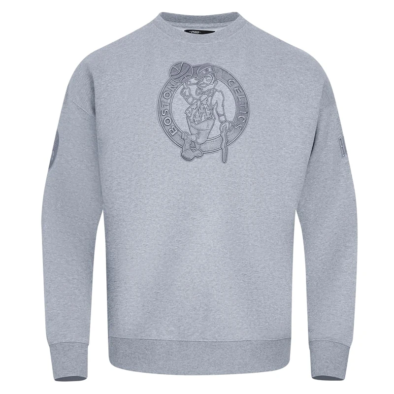 Pro Standard Mens NBA Boston Celtics Neutral Crewneck Sweatshirt Dark Heather Gray M