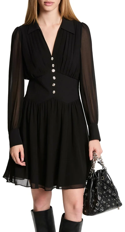 Morgan Women's 251-roplis Dress, Black, 10