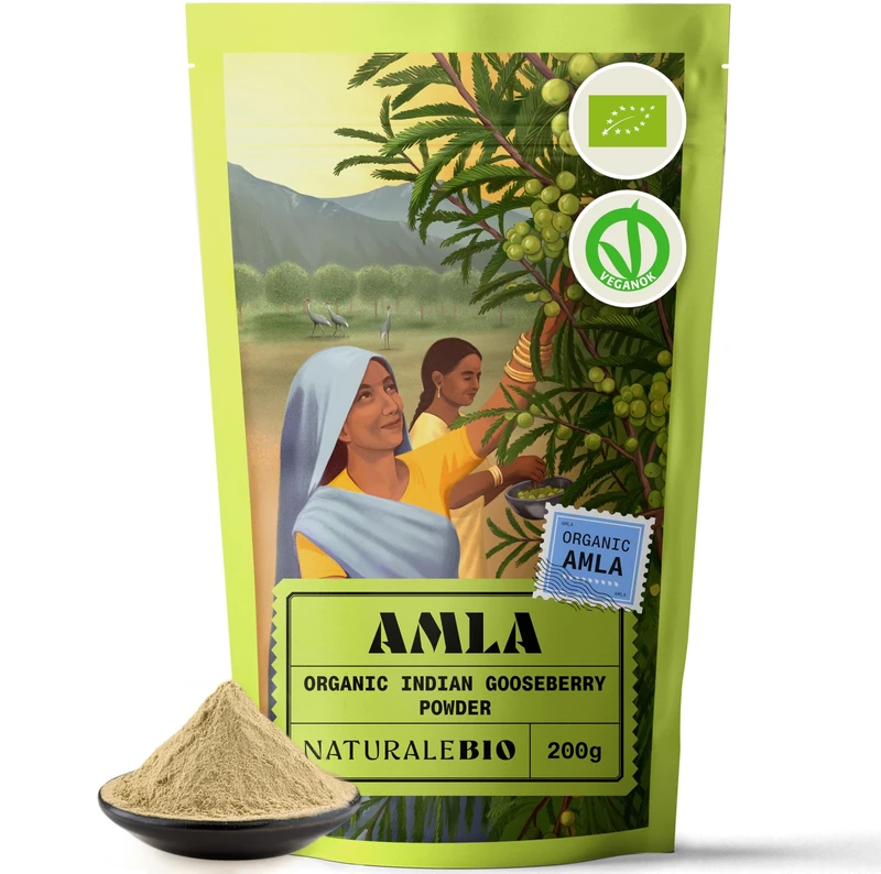 NaturaleBio Amla Powder 200g - Gooseberry for Hair & Immunity