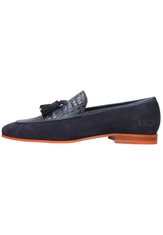 Melvin & Hamilton Men's Clive 21 Duo Grande Navy Loafer, Blue, 6.5 UK