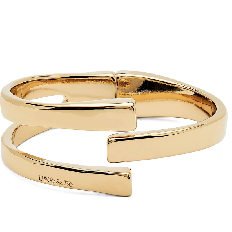Bracelet Rigida of Alloy of Metal Plated in Gold of 18k- Min Perimeter 18