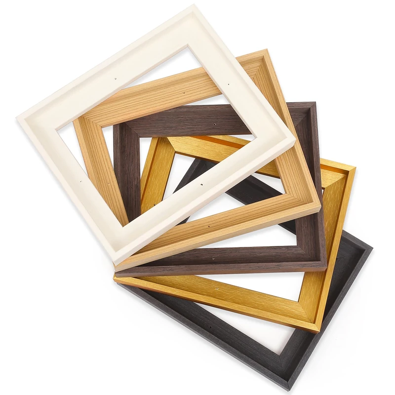CANFRAVAS Solid Wood Floating Frame Black 20 x 24 in