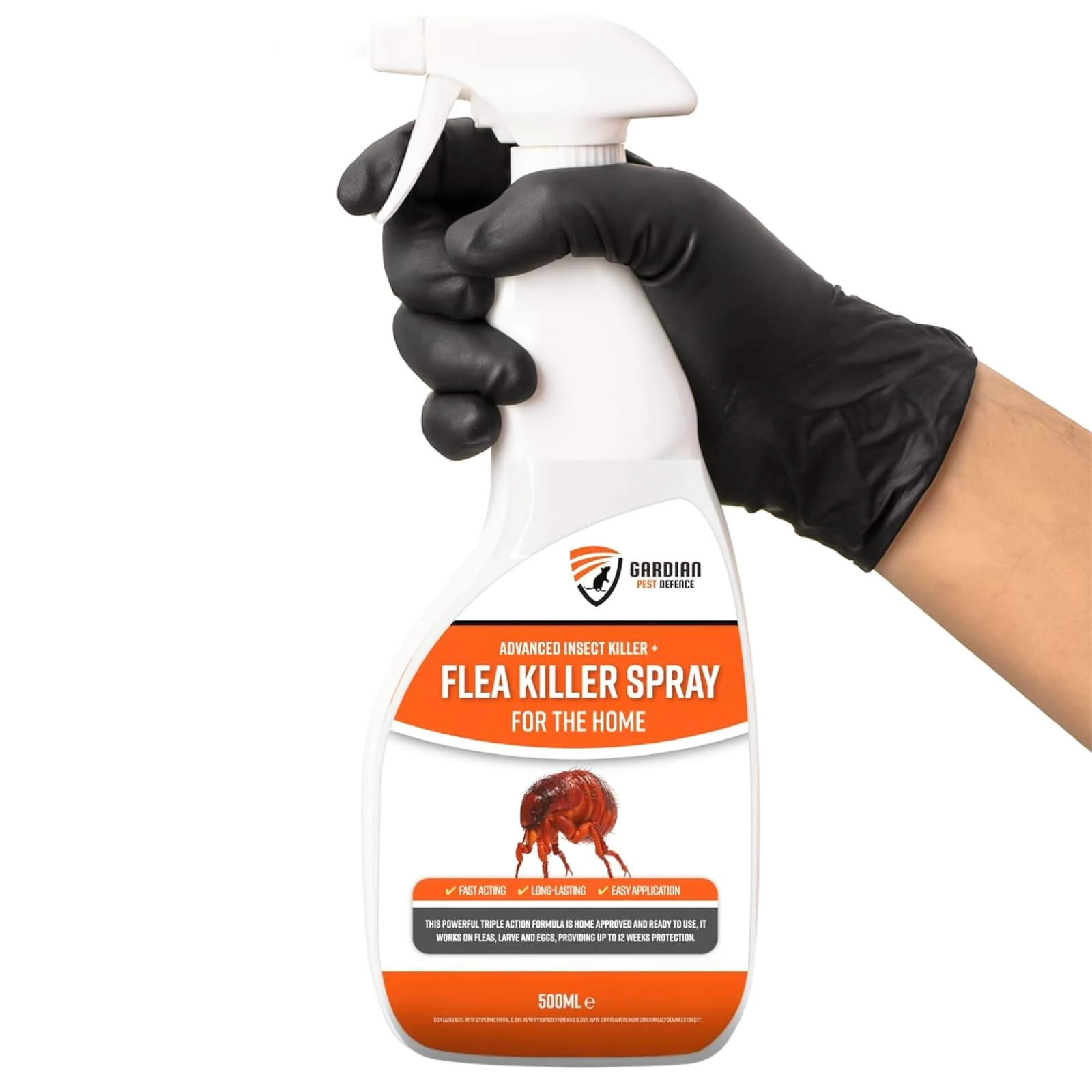 Flea Spray for the Home - 500ml Flea Killer Spray – Advanced, Fast-Acting, and Long-Lasting Multi-Purpose Home Pest Control for Fleas, Eggs, Bed Bugs, Mites, Ants, Mosquitoes and More