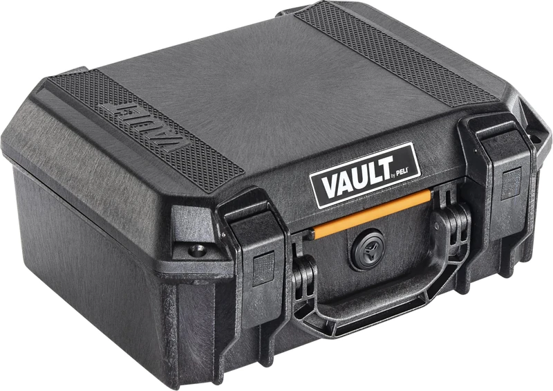 Peli Vault V200 Protective Case; Superior Protection for Valuable Equipment; Weather-Resistant & Dustproof; Internal Volume: 13 litres; Colour: Black