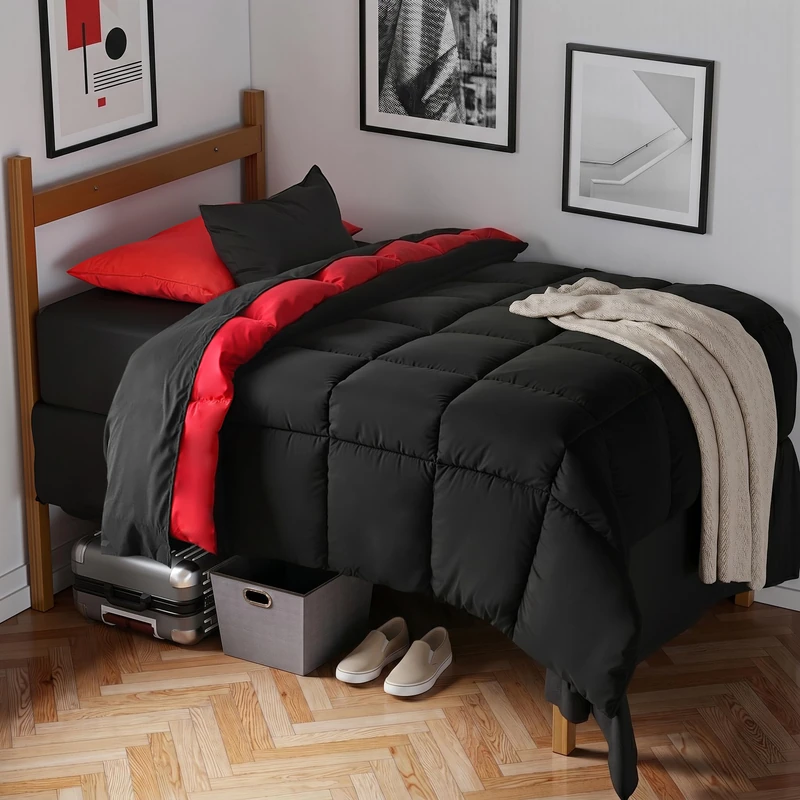 Anluoer Twin XL Comforter Set, 5 Pieces Twin XL Bed in a Bag Bedding Sets