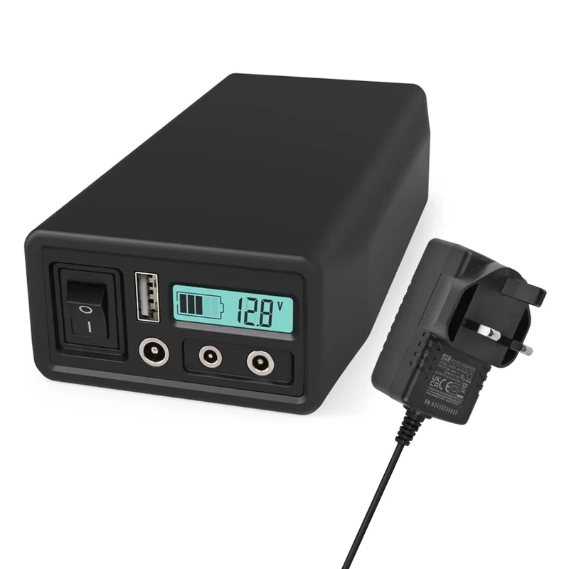 Talentcell 12V LiFePO4 Battery Pack LF4106, 2000 Cycles Rechargeable 12.8V 6Ah 76.8Wh Lithium Iron Phosphate Battery with DC 12/9/6 Volt and 5V USB Output for LED Strip, CCTV Camera, Mobile and More