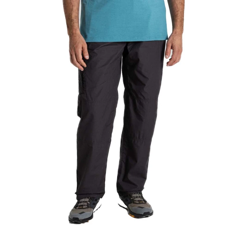 Craghoppers Mens Kiwi Classic II Trousers Hiking Pants, Black Pepper, 28W Short UK