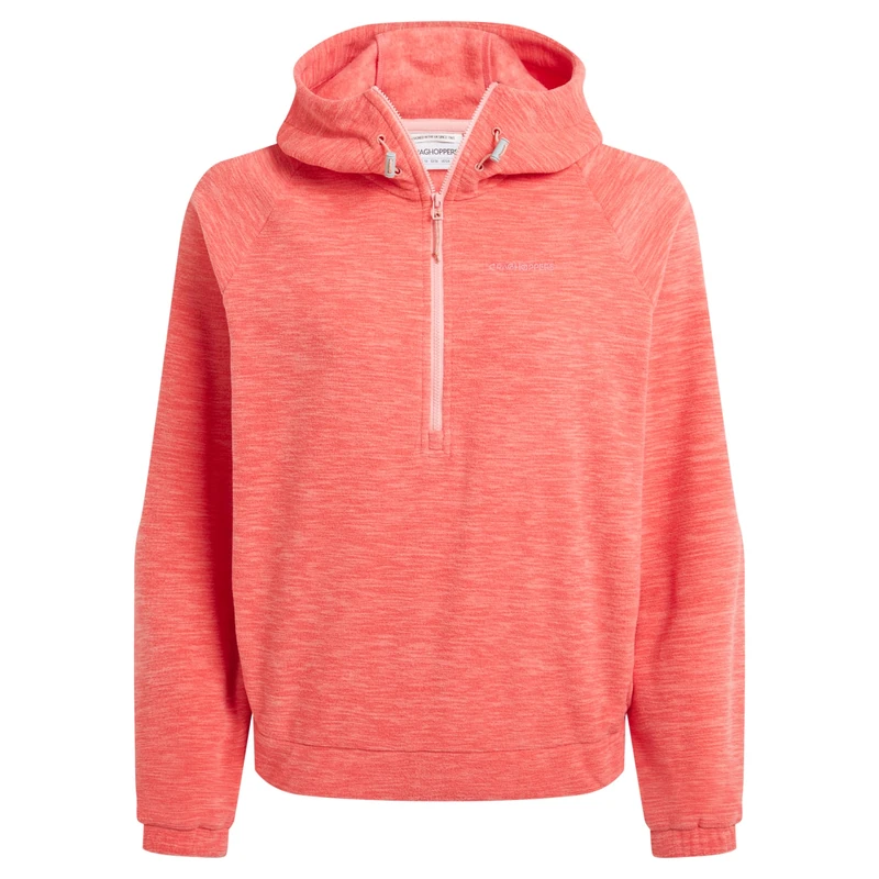 Craghoppers Womens Esk Half Zip Fleece Insulated Hooded Hiking Layer Top