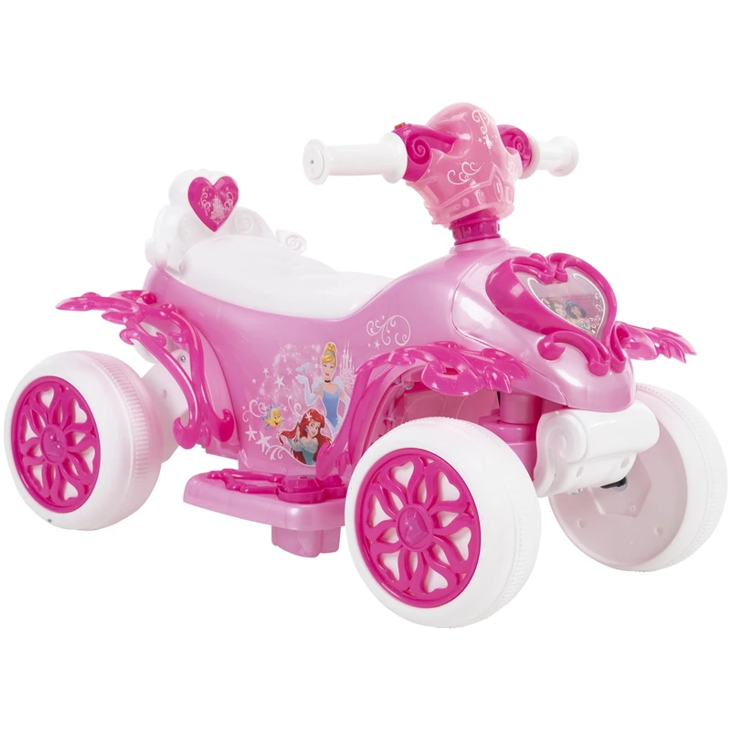 Disney Princess 6V Battery Powered Ride-On Bubble Quad by Huffy, 1.5-3 Years, Pink