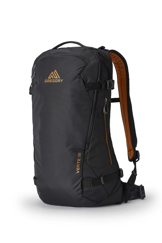 Gregory Alpine - Verte 18 MD/LG, Ski Backpack, 51 cm, 18 L, 0.97 KG, Flexible hipbelt, Chairlift-friendly, Snow shedding backpanel, Black (Carbon Bronze)