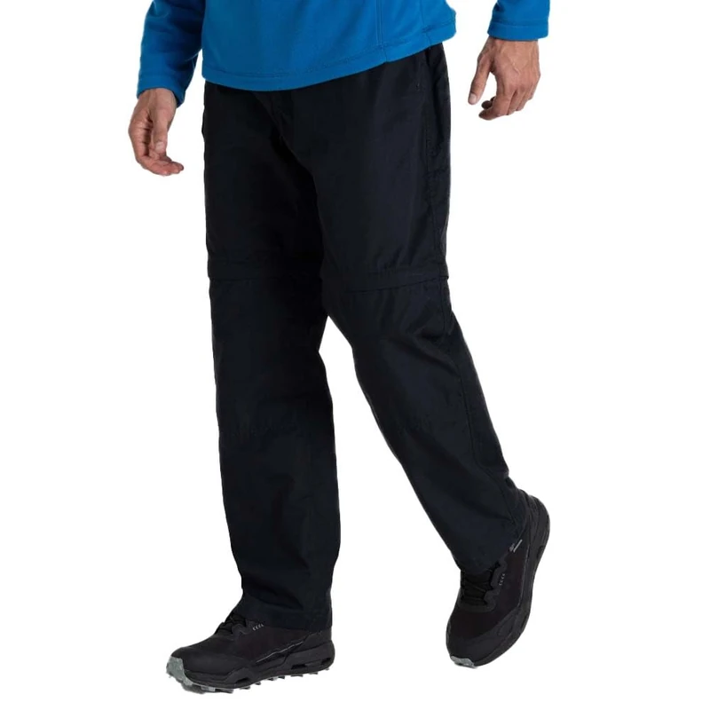 Craghoppers Men's Kiwi Convertible Walking Trousers Relaxed Fit Water Repellent Dark Navy - Image 1