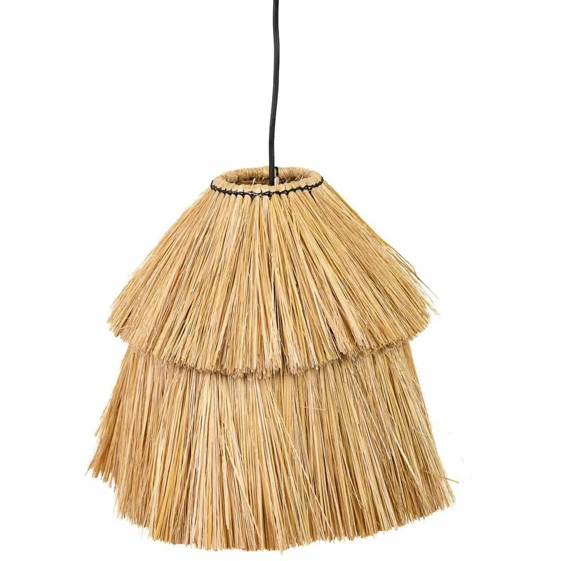 Lampara De Techo De Fibre Natural Brown