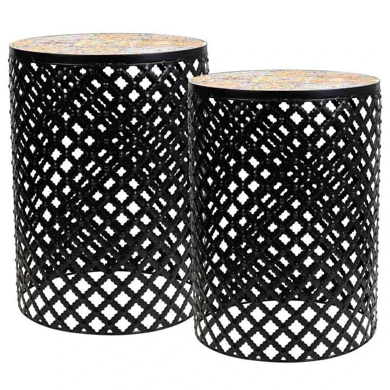 Soportes Set of 2 Mosaic Pieces Y Forja - Image 1