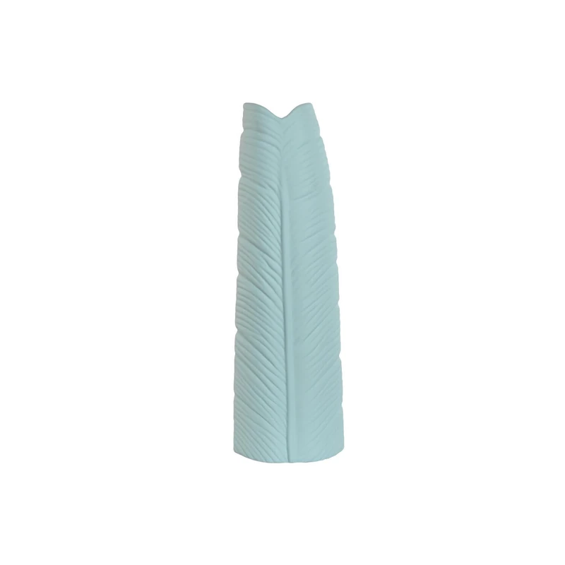 Jarron Stoneware 22X15X70 HOJA Azul Light Blue - Image 1