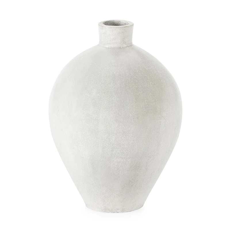 Vasija 45 x 45 x 70 cm Fibrocement White Terrace