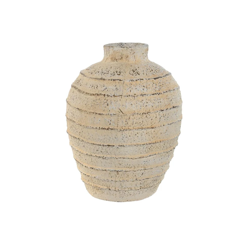 JARRON MAGNESIA 32X32X41 ENVEJECIDO BLANCO