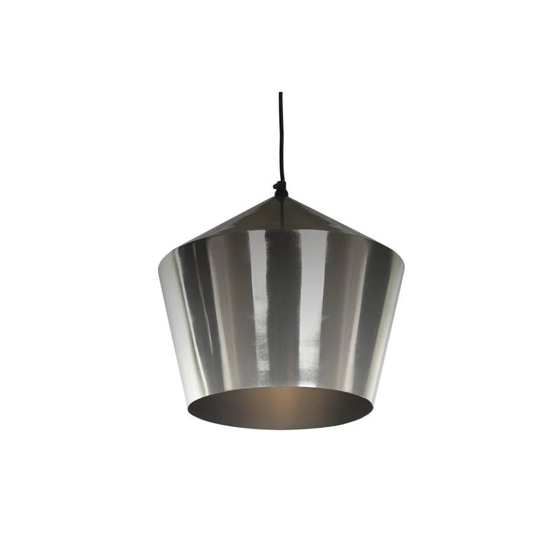 AlexandreHouse Techo Metal Lamp 35 x 35 x 32 cm Chrome Plateado - Image 1