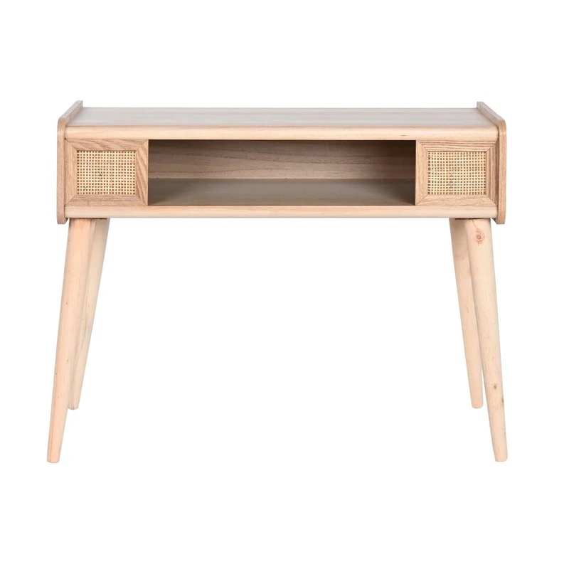 AlexandreHouse Paulownia Ratan Console 80 x 40 x 63 cm Natural