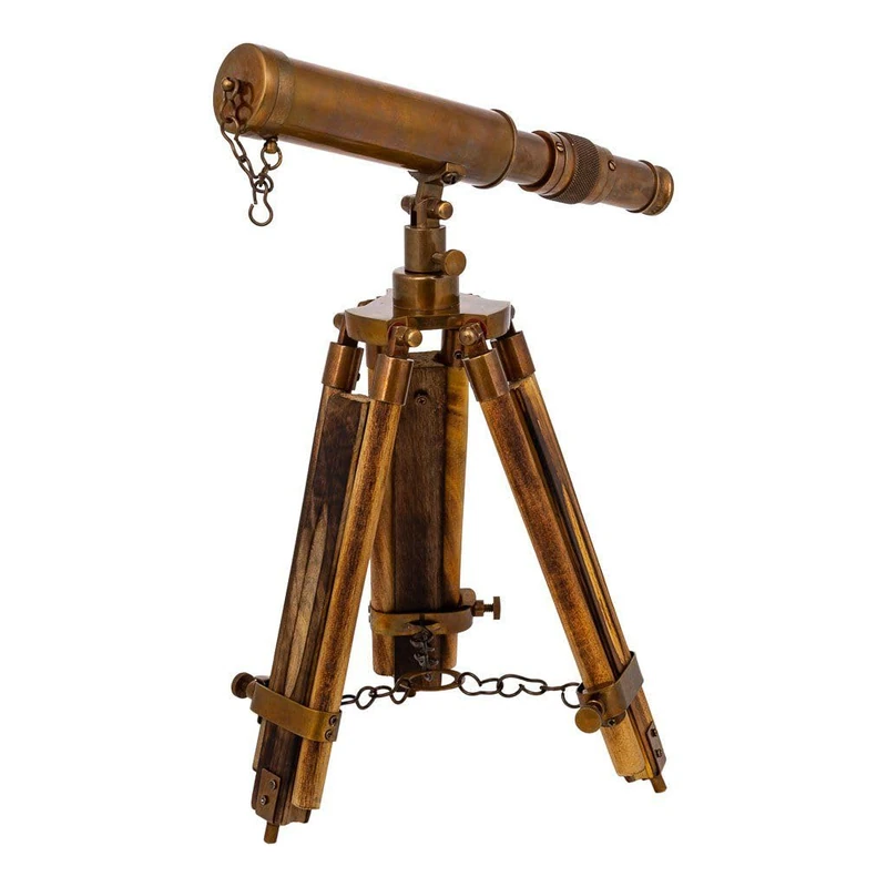 Telescope with Tripod De Madera Y Metal