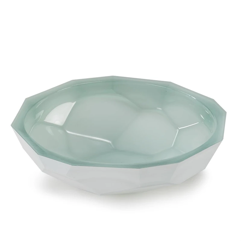 AlexandreHouse Table Center 34X33X9 Water/White Glass