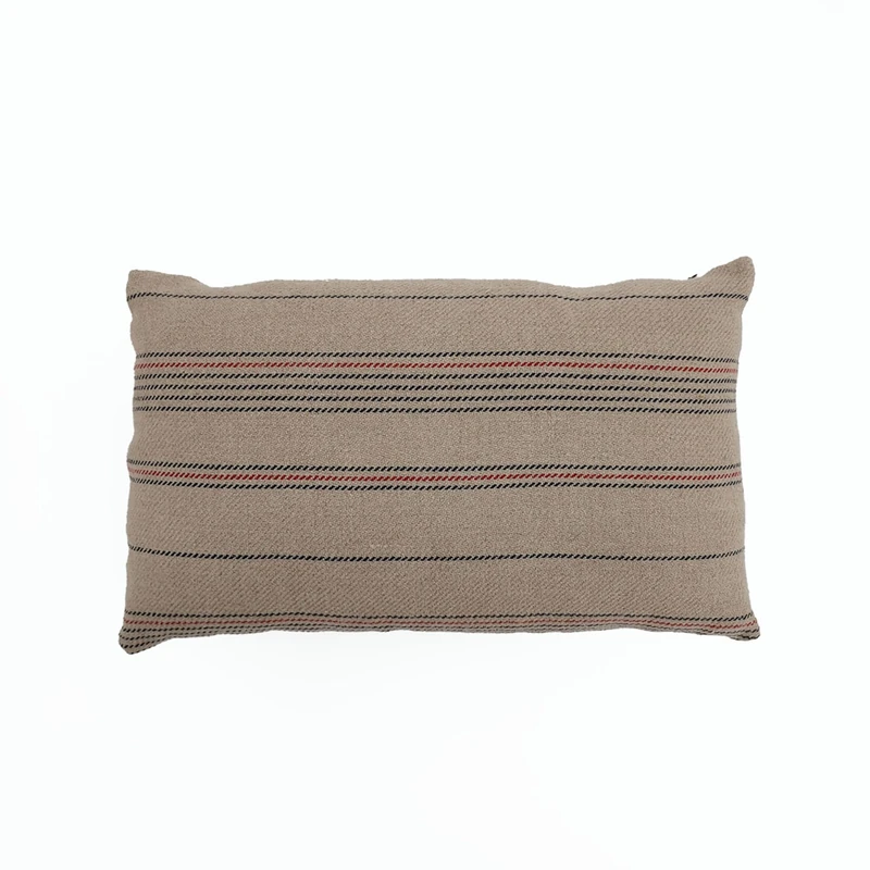 AlexandreHouse Cojin 50 x 30 cm Linen Cream/Black/Pink - Image 1