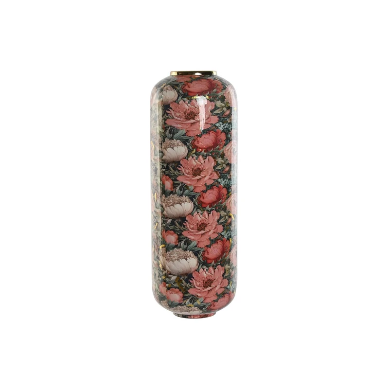 JARRON METAL 25X25X69.3 FLORES PINK
