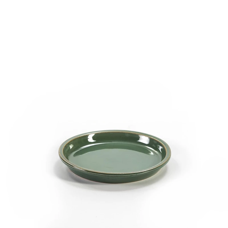 AlexandreHouse Plato 24 x 24 x 2 cm Jade Green Stoneware
