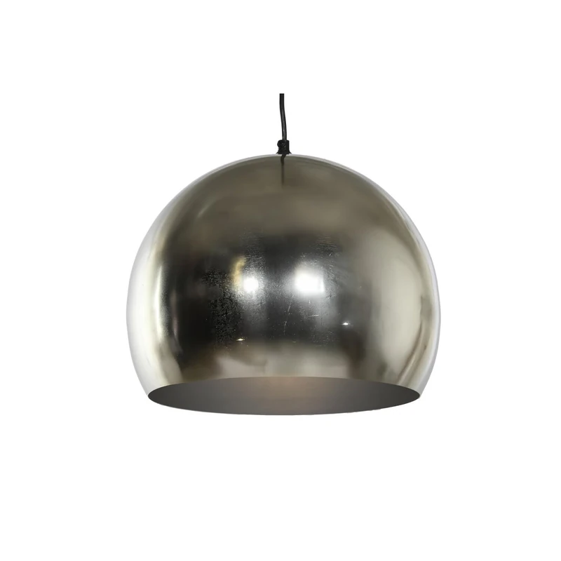 Techo Metal Lamp 32 x 32 x 28 cm Chrome Plateado