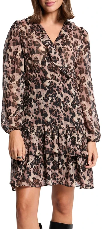 Morgan Women's 252-rleol.f Dress, Multico, 16