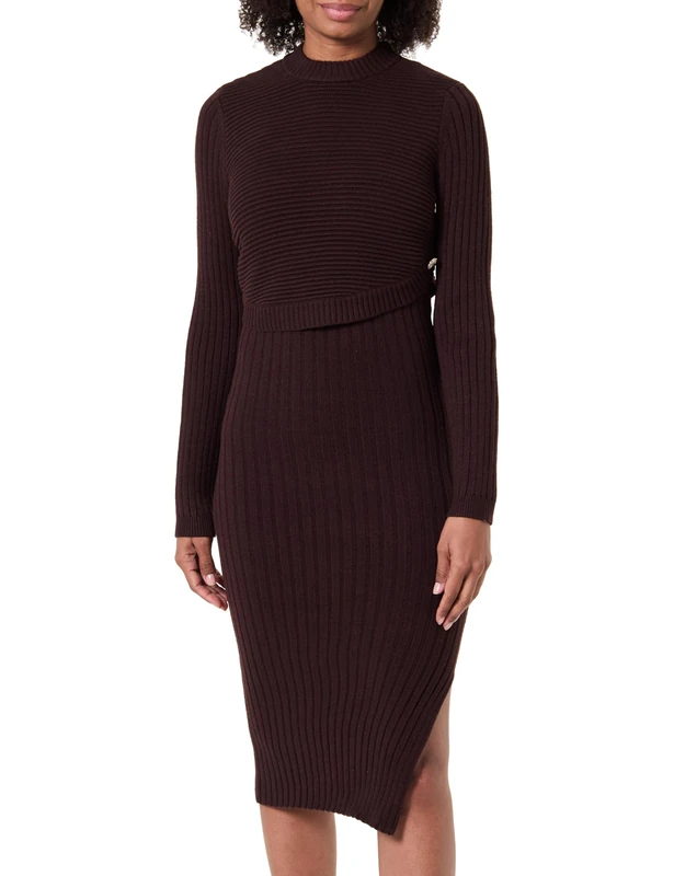 Morgan Women's 252-rmomo Dress, Coffee m, XL