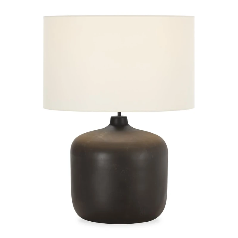 AlexandreHouse SOBREMESA LAMP 33X33X45 Metal Madera QUEMADA/SIN Pants