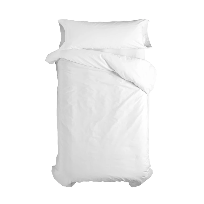 AlexandreHouse Basic 2-Piece Duvet Set 155 x 220 cm (Bed 80/90) White - Image 1