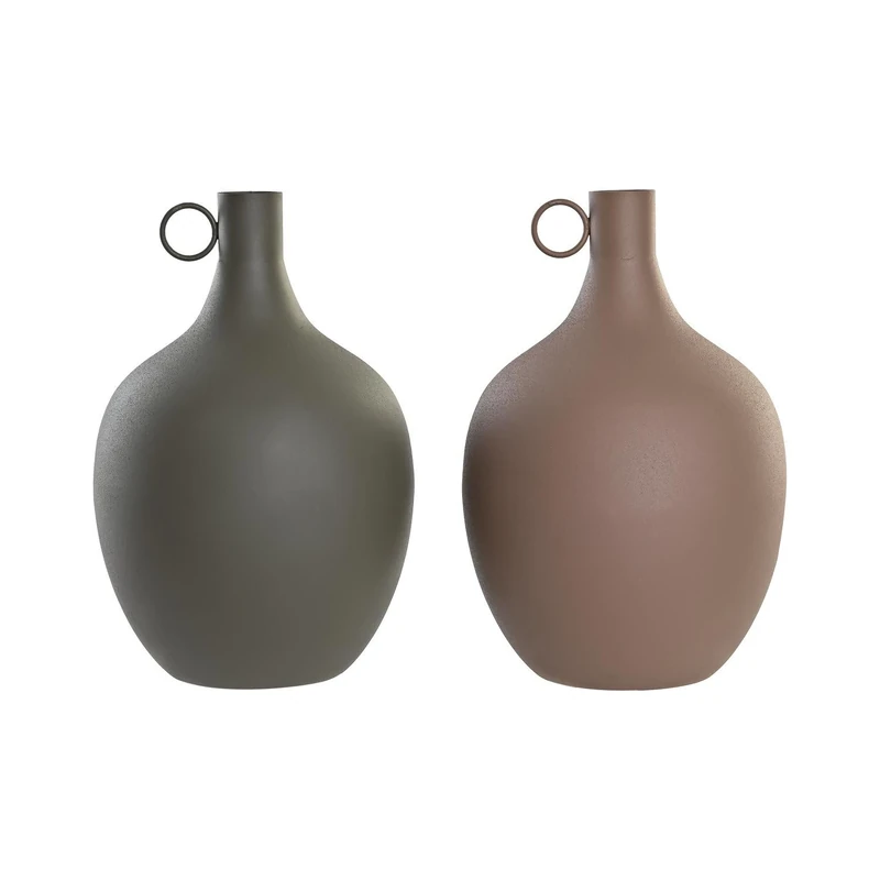 VASE ALUMINIUM 23X23X38,5 HANDLE 2 MOD.